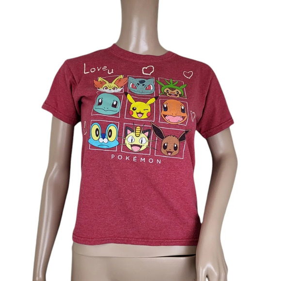 Pokémon Gen 5 Character Grid - Women's Short Sleeve Graphic T-Shirt - Picture 1 of 3